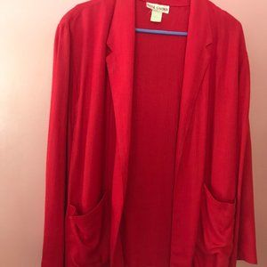 Red Linen Jacket
